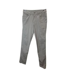 Lululemon Sz 30x30 ABC Slim Tech Pants Gray Beige Mens Casual Golf Pants